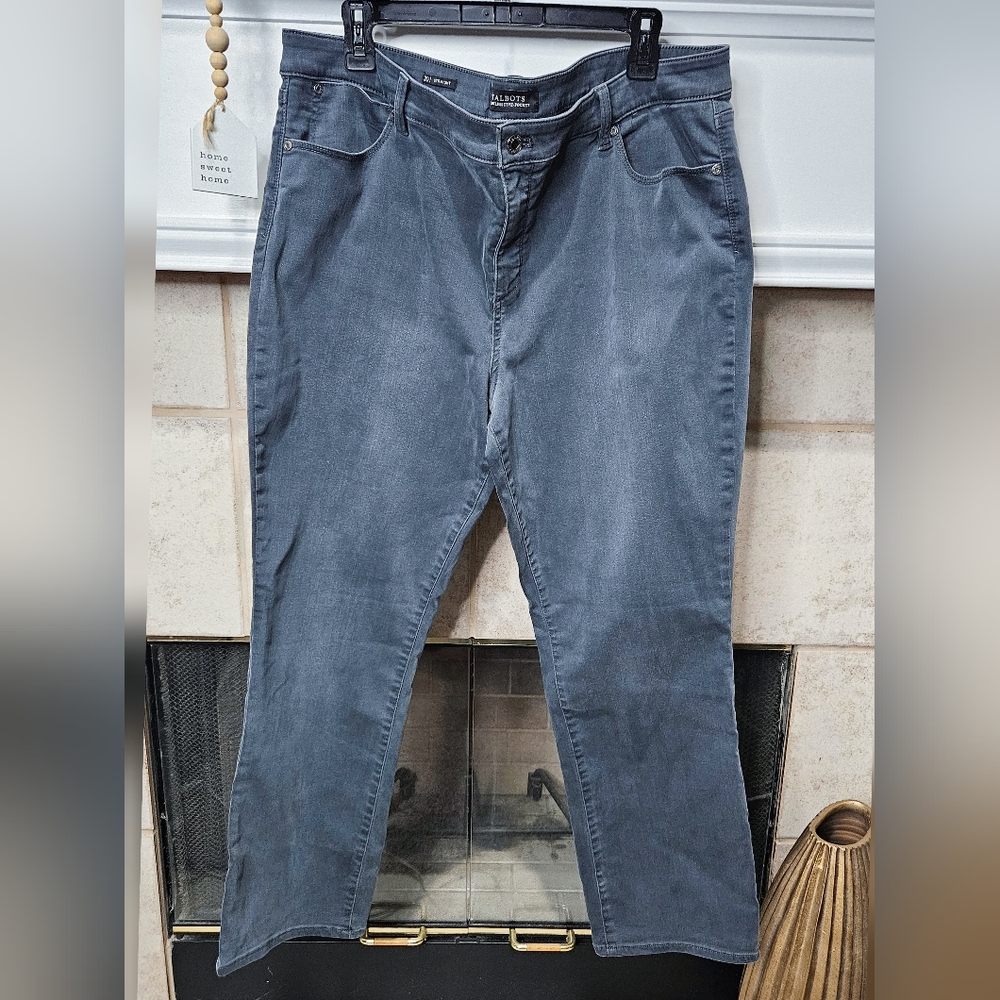 Talbots Women's Charcoal Straight Leg Jeans